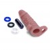 Size Up Silicone Vibrating Realistic 1 Inch Extender